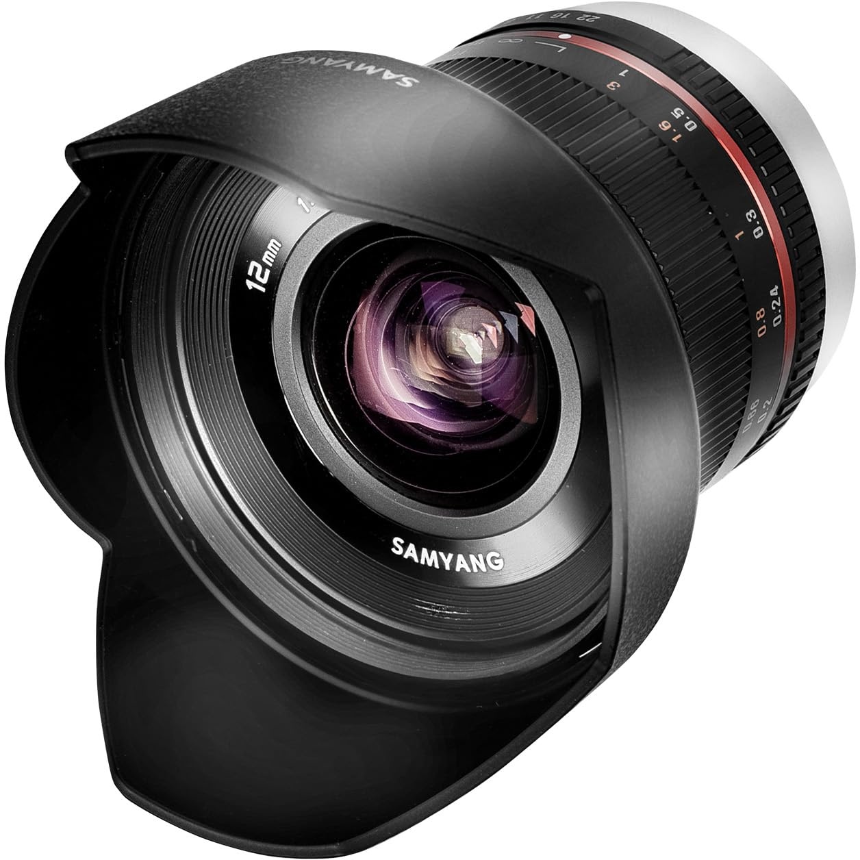 Samyang 12mm F2.0 Canon M schwarz - APS-C Weitwinkel Festbrennweite Objektiv für Canon M, manueller Fokus, für Kamera EOS M6 Mark II, EOS M50, EOS M200, EOS M100, EOS M10, EOS M6 II