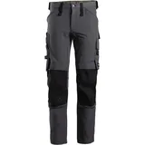 Snickers Full Stretch Arbeitshose 50 - stahlgrau/schwarz