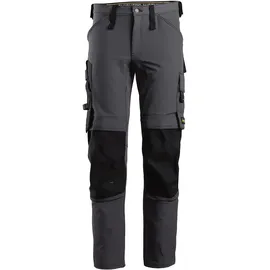 Snickers Full Stretch Arbeitshose 50 - stahlgrau/schwarz