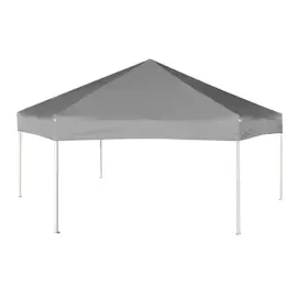 vidaXL Sechseckiges Pop-Up  3,6 x 3,1 m grau