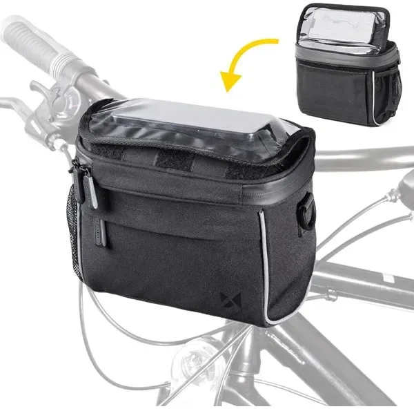 Handlebar Bag Bike Shoulder Bag Black (WBHBB-01)