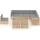 vidaXL Garten-Lounge-Set 9-tlg. grau Kiefer