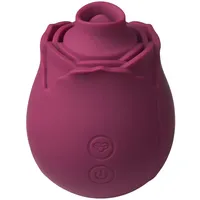 Skins Rose Buddies The Rose Flutterz Zungenvibrator - Fuchsia