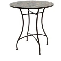 Beistelltisch Stuttgart Braun Eisen (70 x 77 cm)