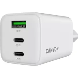 Canyon CU65ACC GaN 65W 2xPD 1xQC EU White