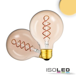 ISOLED LED Filament Globeform VINTAGE LINE LED ROUNDBULB 95, E27, 4W 2200K 200lm, Amber klar ISO-115077