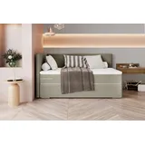 99rooms Phönix Mini Plus Boxspringbett 120x200 cm Webstoff MALMO_NEW Beige Seitenteil links