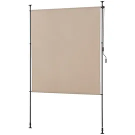 pro.tec Außenrollo 200 x 270 cm Sandfarben Polyester