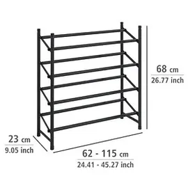 Wenko Hero 115 x 68 x 23 cm schwarz