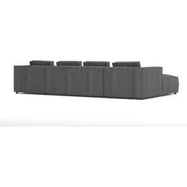 s-style möbel Sessel Bello Cord 327 x 176 x 64 cm Grau