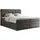 MKS Boxspringbett ERNI KING 160/200 Dunkelgrau Velvet - H3
