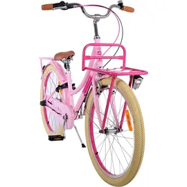 tpfsports Excellent Kinderfahrrad - Mädchen - 24 Zoll - 3 Gänge - Rücktritt + Handbremse - Rosa