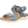 remonte Riemchensandalen Damen Blau 37