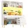 Okwish Hochschrank 145 x 39 x 171 cm Weiß