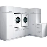 laundreezy Mehrzweckschrank-Set 253 x 200 x 68 cm Weiß