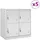 vidaXL Garderobenschrank Stahl 90x45x92,5 cm Hellgrau