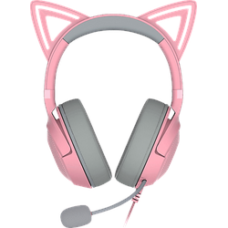 RAZER Kraken Kitty V2, Over-ear Gaming Headset Quartz