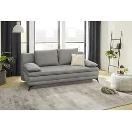 luma-home schönes für dein zuhause Schlafcouch Mikrofaser 2-Sitzer Hellgrau