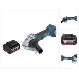 Bosch Professional Winkelschleifer 18 V 125 mm Brushless + 1x Akku 5,0 Ah - ohne Ladegerät