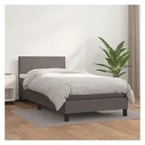 vidaXL Boxspringbett 100 x 200 cm Grau