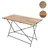 Mendler HWC-J40 Biergartentisch 120 x 60 x 75 cm naturfarben