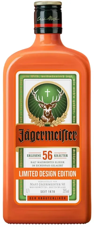 Jägermeister Kräuterlikör Orange Design Limited Edition 35% Vol. 0,7l