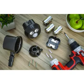 MR. BEAMS LED-Außenstrahler mit Bewegungsmelder MB390 Braun 2er-Pack