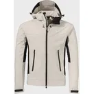 Outdoorjacke SCHÖFFEL "Mountain Softshell Jk Style Blaueis MNS", Herren, Gr. 52, beige (9040, natur), Oberstoff : Aussenseite: 100% Polyester Innenseite: 100% Polyester Oberstoff Einsatz: 88% Nylon 12% Elasthan, regular fit, hoch geschlossener Ausschnitt, Jacken