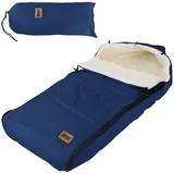 joyz Babyfußsack 94x48x10 cm Blau, aus Polyester Joyz