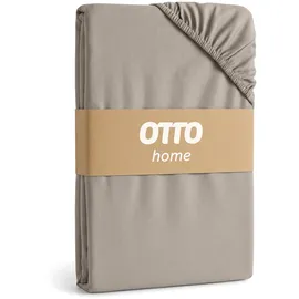 OTTO home Spannbettlaken Baumwolle 160 x 200 cm grau