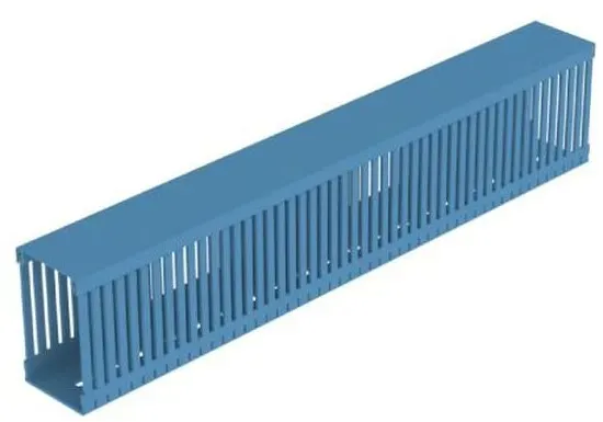 Unex Verdrahtungskanal blau RAL5012 100x60 U23X