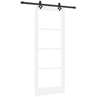 vidaXL Schiebetür rechts 83 x 211 cm Weiß