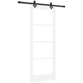 vidaXL Schiebetür rechts 83 x 211 cm Weiß