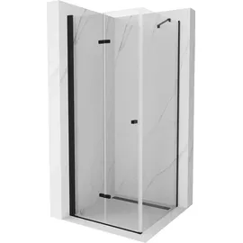 Mexen Lima klappbare Duschkabine 100 x 100 cm, Transparent, Schwarz - 856-100-100-70-00