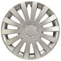 Tunershop 4 Radkappen Radzierblenden Typ Wind Silber passend für Suzuki 17 Zoll Stahlfelgen