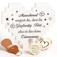 Giftota Geschenke für Frauen Adventskalender Füllung Herzförmige Bausteine und Glücksbringer Kleine Geschenke für Adventskalender - Geburtstagsgeschenk für Frauen, Mama, Beste Freundin, Weihnachten