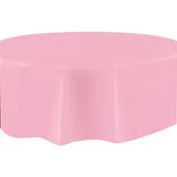 Tischdecke rund helles rosa