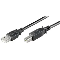 goobay USB 2.0 Hi-Speed Kabel, Schwarz ,3m
