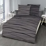 Traumschlaf Bettwäsche Bibermotion Zinn (Bettwäsche Set, 240 x 220 cm)