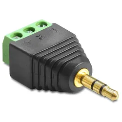 Adapter Terminalblock - Klinkenstecker 3,5mm 3 Pin