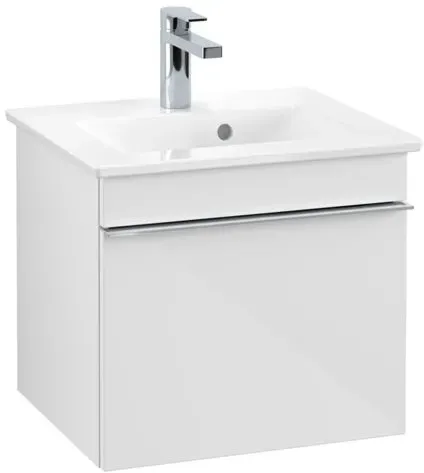 Villeroy und Boch Venticello Waschtisch-Unterschrank A93101DH 46,6 x 42 x 42,6 cm, Griff Chrom, Glossy White