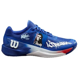 Wilson Damen Rush Pro 4.0 Hope Paris Clay Tennisschuhe Sandplatzschuh Blau - Weiß 38 2/3 - 38 2/3 EU