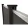 prestige home WPC Sichtschutzzaun Caracas 180 x 900 cm Anthrazit 5 Zaunelemente + 6 Pfosten