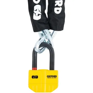 Oxford Boss Alarm 14mm Yellow + 12mm x 2.0m Chain