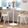 Homcom Bartisch Ø60 x 102 cm Weiß