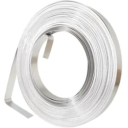 Edelstahl Band 0,6 x 9,5mm 30m V2A Metall Band Blech Streifen L-B 4913