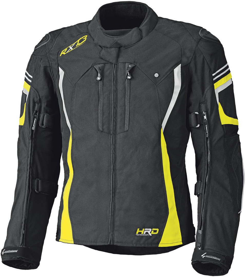 Held Luca GTX Textiel jas, zwart-geel, M