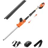 Vevor Heckenschere Akku, Heckentrimmer Elektroheckenschere 1200U/min 51cm Klinge,