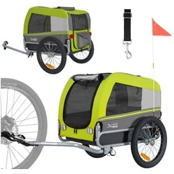 TIGGO Fahrradhundeanhänger Tiggo VS Pets M Hundeanhänger Fahrradanhänger Hundefahrradanhänger grün