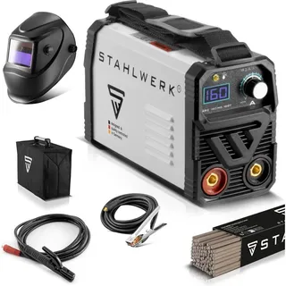 STAHLWERK Schweißgerät ARC 160 MD - DC Vollausstattung mit 160 Ampere